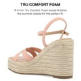 thumbnail image 4 of Journee Collection Womens Raniya Tru Comfort Foam Espadrille Platform Wedge Sandals, 4 of 6