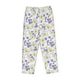 thumbnail image 6 of Uemuo Daisies Flowers Pattern Women's Wide Leg Palazzo Lounge Pants with Pockets Light Weight Loose Comfy Casual Pajama Pants-Small, 6 of 9