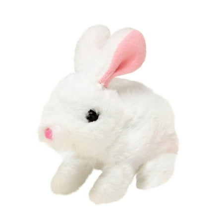 Simulation Plush Electric Rabbit Pet Toy Rabbit Can Walk And Call Toy ...