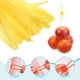 thumbnail image 4 of Paquete de 100 bolsas de malla reutilizables, 35cm, bolsas de almacenamiento lavables reutilizables para frutas, verduras y mariscos, Amarillo, 4 of 6