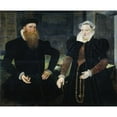 thumbnail image 3 of Maerten De Vos 24x20 Black Modern Framed Museum Art Print Titled - Portrait of Gillis Hooftman, Shipowner, and His Wife Margaretha Van Nispen (Gilles Van Eichelenberg, Called Hoffman) (1570), 3 of 5