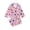 Pink, variant on Bixock Toddler Cotton 2 Piece Loungewear Set Kids Clothings Children Sleepwear Set Print Short Sleeve Collar Button Front Silk Daily Indoor Outfits