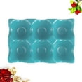thumbnail image 4 of 6 Grids Egg Holder Ceramic Anti-Slip Egg Box Refrigerator Shockproof Egg Storage Box (Sky-blue), 4 of 8