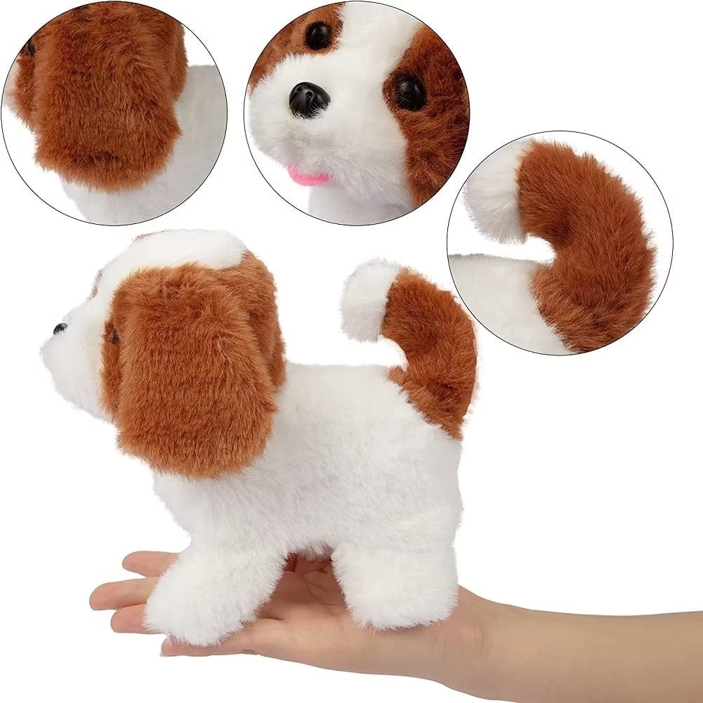 Shininglove Plush Electronic Walking Dog, Interactive Puppy Walking