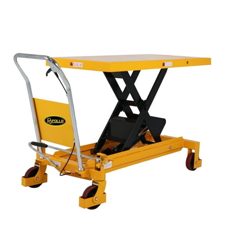 APOLLOLIFT 2200lb Single Scissor Lift Table 39.4" Hydraulic Cart 40x20x2.4" Table Size