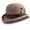 A, variant on Vintage Fedora Top Hat Wool Short Brim Top Hat Western Round Top Hat for Boy Men Adults Cap Panama Hat