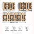 thumbnail image 2 of Yayeee Pillowcase Queen Size Set of 2 Satin Wrinkle Resistant Pillow Case, Beige Geometric, 2 of 8