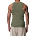 thumbnail image 4 of Men's Premium Cotton Tank Top Breathable Sleeveless Undershirt Ideal For Gym, 4 of 5
