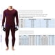 thumbnail image 5 of Ropa interior térmica Irfora 2 uds., Ropa interior térmica de invierno para hombre, forro polar, grueso, cálido, cuello redondo, manga larga, pantalones largos, conjunto de Johns Irfora Ropa interior térmica, 5 of 7