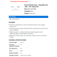 thumbnail image 2 of Front Left Brake Hose - Compatible with 1988 - 1991 Honda CRX 1989 1990, 2 of 2