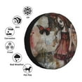 thumbnail image 4 of Pofeuu Vintage Collage Girl Butterfly Print Spare Tire Wheel Cover for Car Truck SUV Camper Universal Fit Spare Tire Cover RV Spare Tire Covers-14 inch, 4 of 6