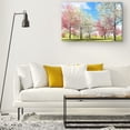 thumbnail image 5 of Startonight Canvas Wall Art Heaven Landscape Trees with White Pink Flowers Framed 24" x 36"&nbsp;, 5 of 6