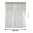 Clear Heavy Duty Shower Curtain Liner with Suction Cups Shower Curtain