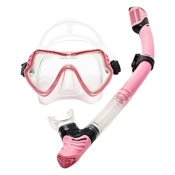 Snorkeling Set for Adults with Panoramic Tempered Glass Goggles Leak Proof Swim and Buoyancy Aid