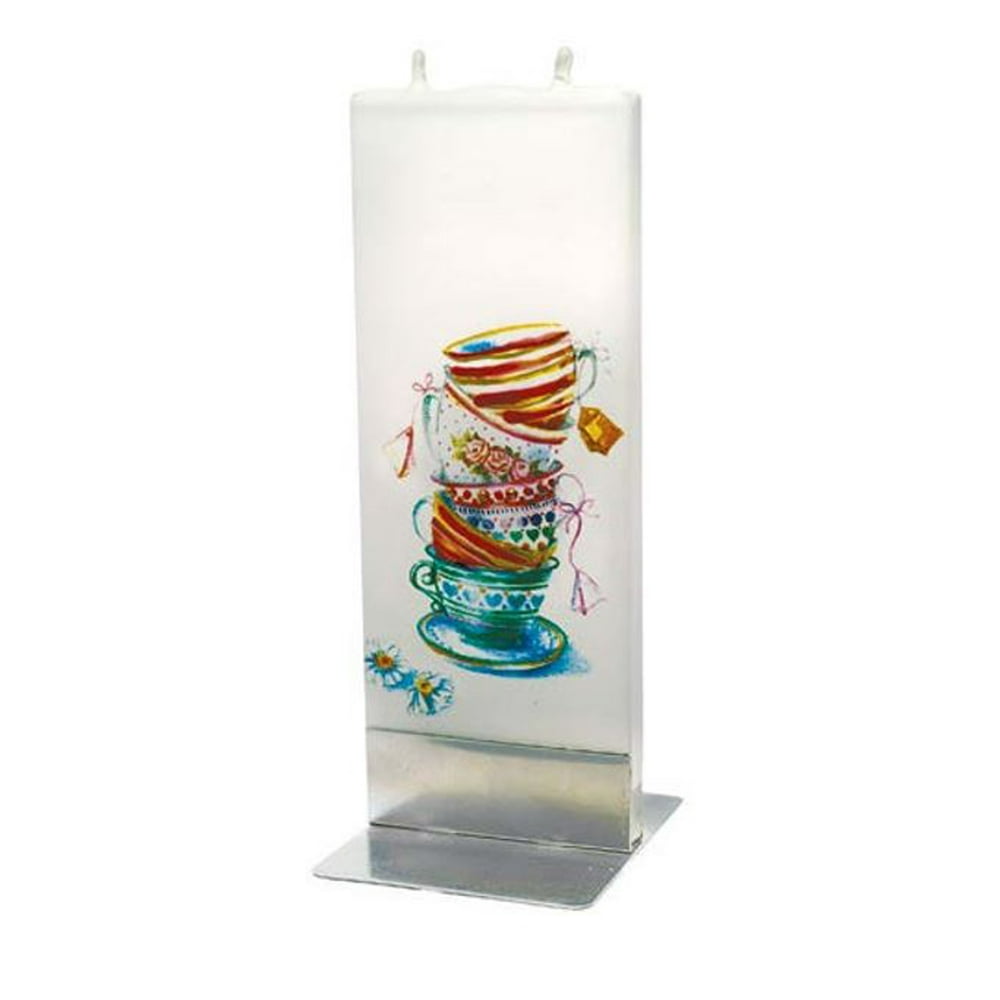 Flatyz Handmade Lithuanian Twin Wick Unscented Thin Flat Candle