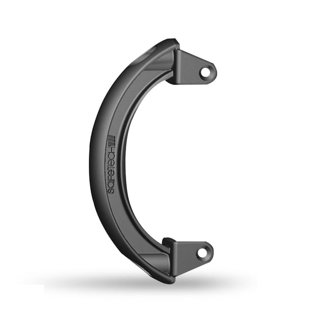 Safetech Hardware SHDL-150 Polymer Pull Gate Handle | Side Fixing Legs, Easy Alignment & Added Strength | Left & Right Reversible | Aluminum, Vinyl/PVC, & Wood | Any Square Post Gates - Black