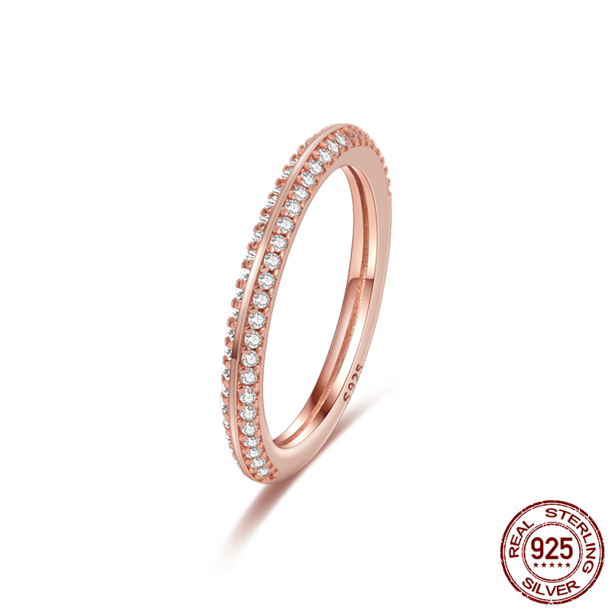 Anillos de dedo de plata para mujer, anillo de cóctel de Plata de Ley 925 Original para mujer, joyería de boda con corazón de circonita cúbica geométrica Tan Jianjun unisex
