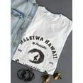 thumbnail image 3 of "Haleiwa Hawaii Surfing Team" Oahu 1976, Medium Front Graphic Women T-Shirt, Female Small, 3 of 4