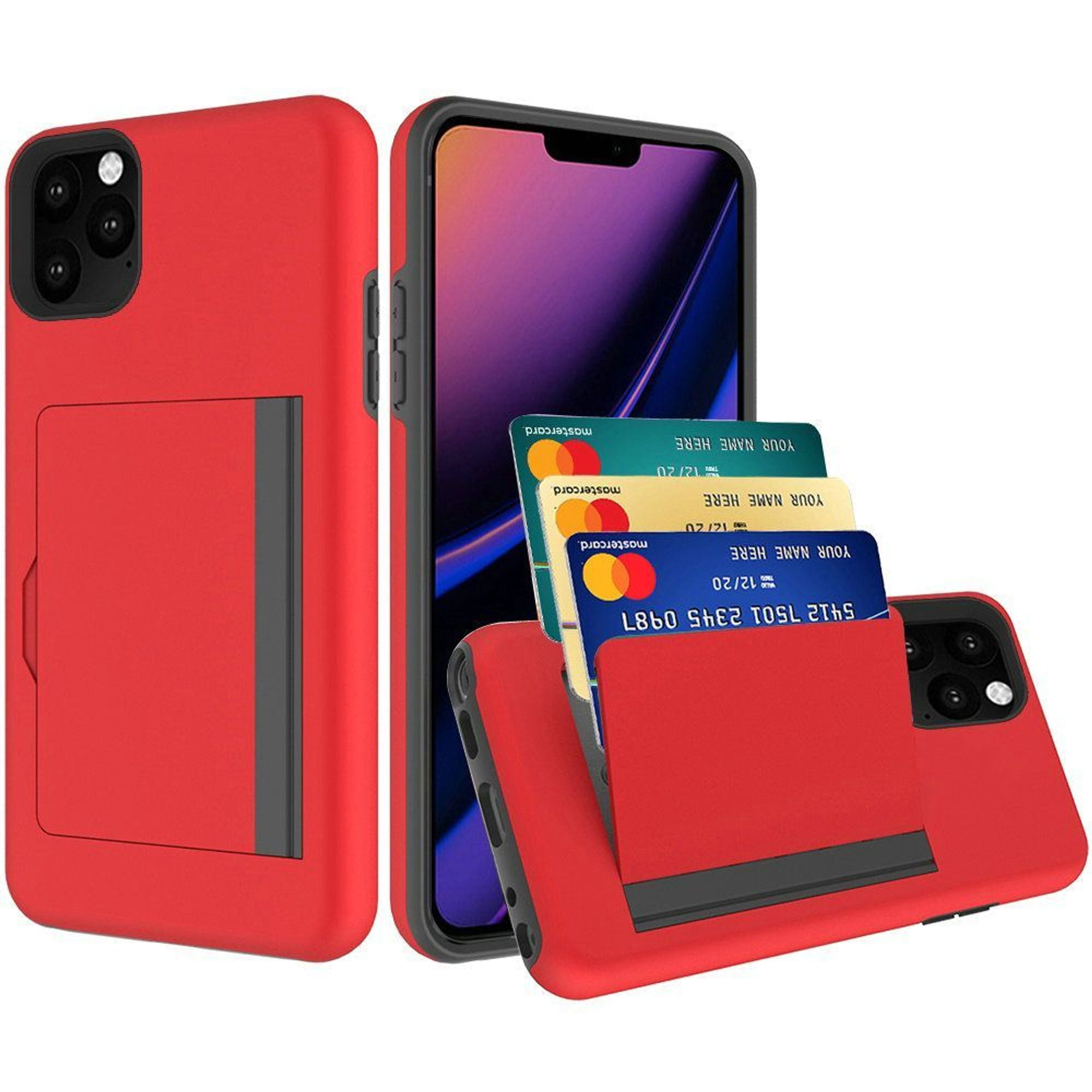 For Apple iPhone 11 Pro Case, by Insten Multiple Card