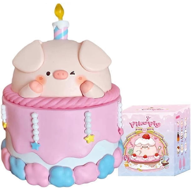 Piko Pig Dessert Series Blind Box Toys for Girls Kawaii Figures Action Cute Model Birthday Gift Guess Blind Bag Random Collection Toys 1 Pcs