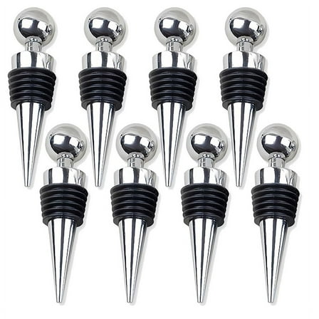 Wine Stopper Bottle Stopper -Wine Saver, Reusable Wine Corks for Beverage, 8-Pack Silicone Wine Stopper fo