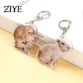thumbnail image 2 of Creative Capybara llaveros de acrílico lindos animales de dibujos animados colgante llaveros para mujeres hombre pareja regalos populares bolsas de coche adornos, 2 of 4