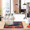 thumbnail image 2 of Qxltty Bat Pumpkin Leather Drying Mat for Kitchen Countertops Coffee Mats Hide Stain Quickly Absorbs Water Tableware Decor, 2 of 6