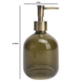 thumbnail image 2 of Dispensador de Jabón Hometrends Verde Olivo Vidrio, 2 of 6