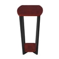 thumbnail image 6 of Pemberly Row End Table in Cherry Wood Finish and Black Metal, 6 of 8