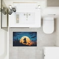 thumbnail image 5 of Halloween Entryway Doormat for House Garage Decoration - Starry Night Full Moon City Church Witch Flying Front Door Mat 19.7x31.5 Inches Broomstick Doormat, 5 of 5