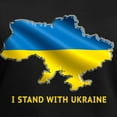 thumbnail image 3 of CafePress - I Stand With Ukraine Flag Ukrainian Pride T Shirt - Women's V-Neck Dark T-Shirt, 3 of 4