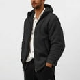 thumbnail image 2 of GuangCheng Mens Fuzzy Jackets Fleece Long Sleeve Full Zip Open Front Soft Thick Winter Coats, 2 of 6