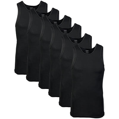 Gildan Men's Classic Cotton A-Shirt Tank, 6-Pack