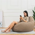 thumbnail image 3 of Bean Bag Sofa Chairs Cover Classic Lazy Lounger Bean Bag Storage Chair for Adults and Kids for Home Garden Lounge Living Room Indoor Outdoor (No Filler), 3 of 5