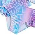 thumbnail image 4 of GYRATEDREAM Girls Swimsuits Tie-dye Bikini Bathing Suit with Kimono 3 Piece Swimsuits for 7-14 Years, 4 of 7