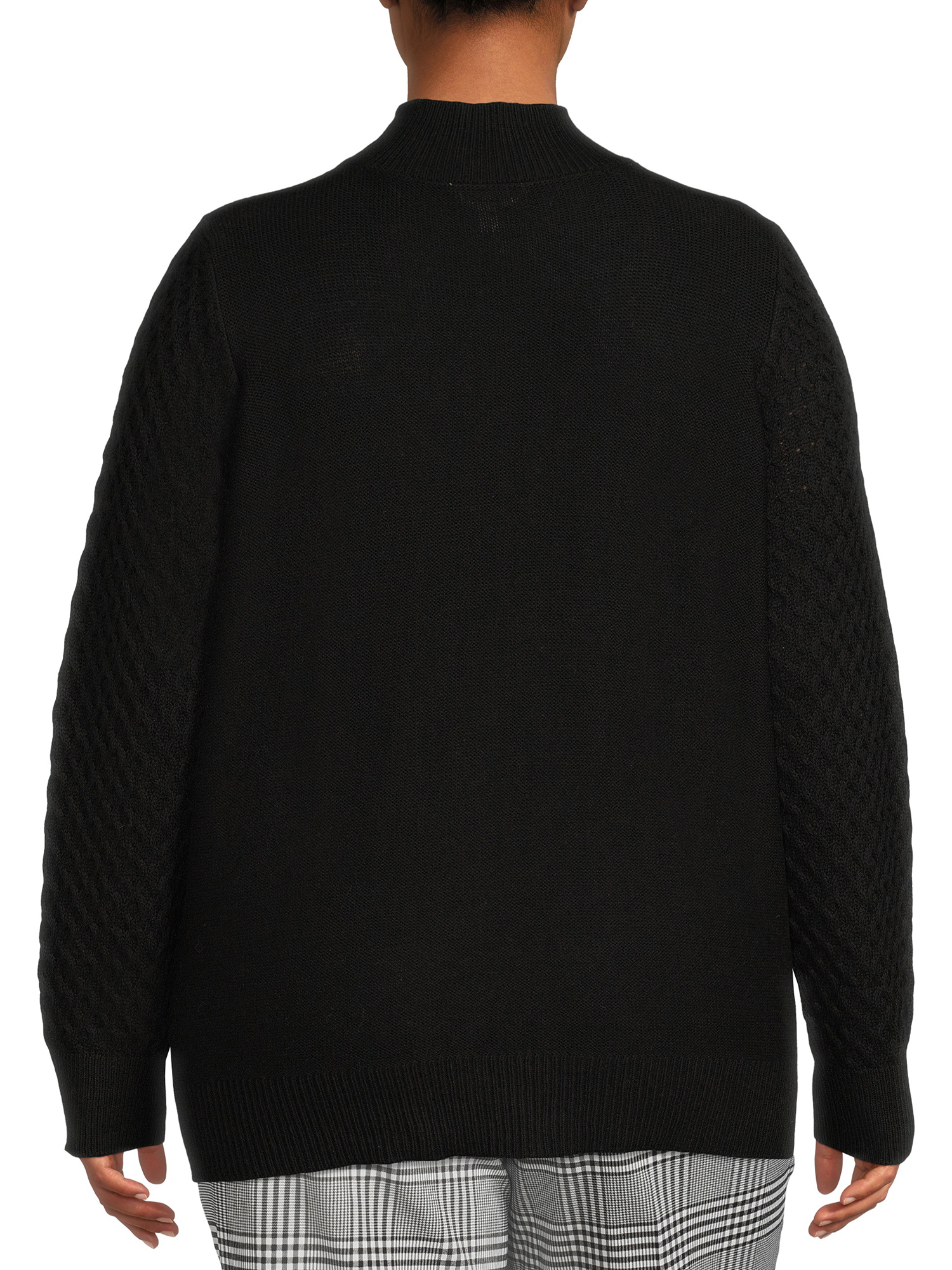 Terra & Sky Women's Cutout Pullover Sweater - image 3 of 5