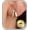 Gold : 1 Pair of Double Hoops, variant on Sterling Silver Earring Sets for Multiple Piercings, 3 Pairs 14K Gold Plated Hoop Earrings Hypoallergenic Lightweight Stackable Jewelry Gift for Women