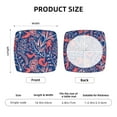 thumbnail image 6 of Lsque Retro plants forest animals Printed Square Couch Cushion Covers, Floral Sofa Cushion Covers Replacement, Stretch Couch Covers for Couch-16.9in, 6 of 9