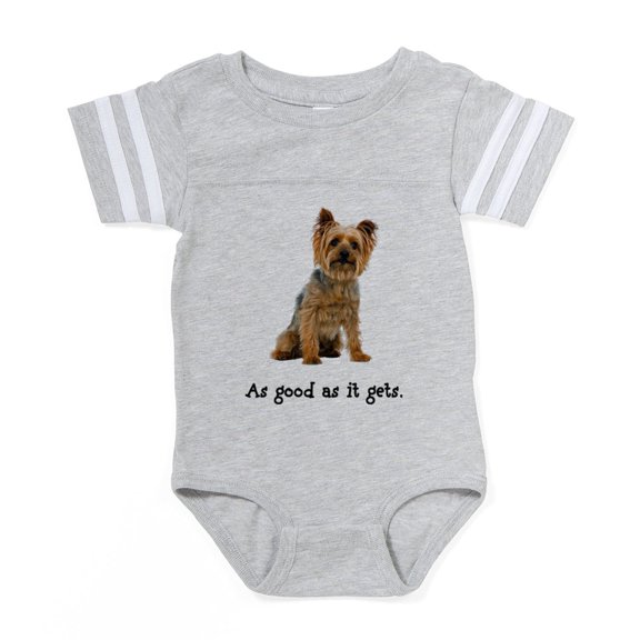 CafePress - Good Silky Terrier - Cute Infant Baby Football Bodysuit