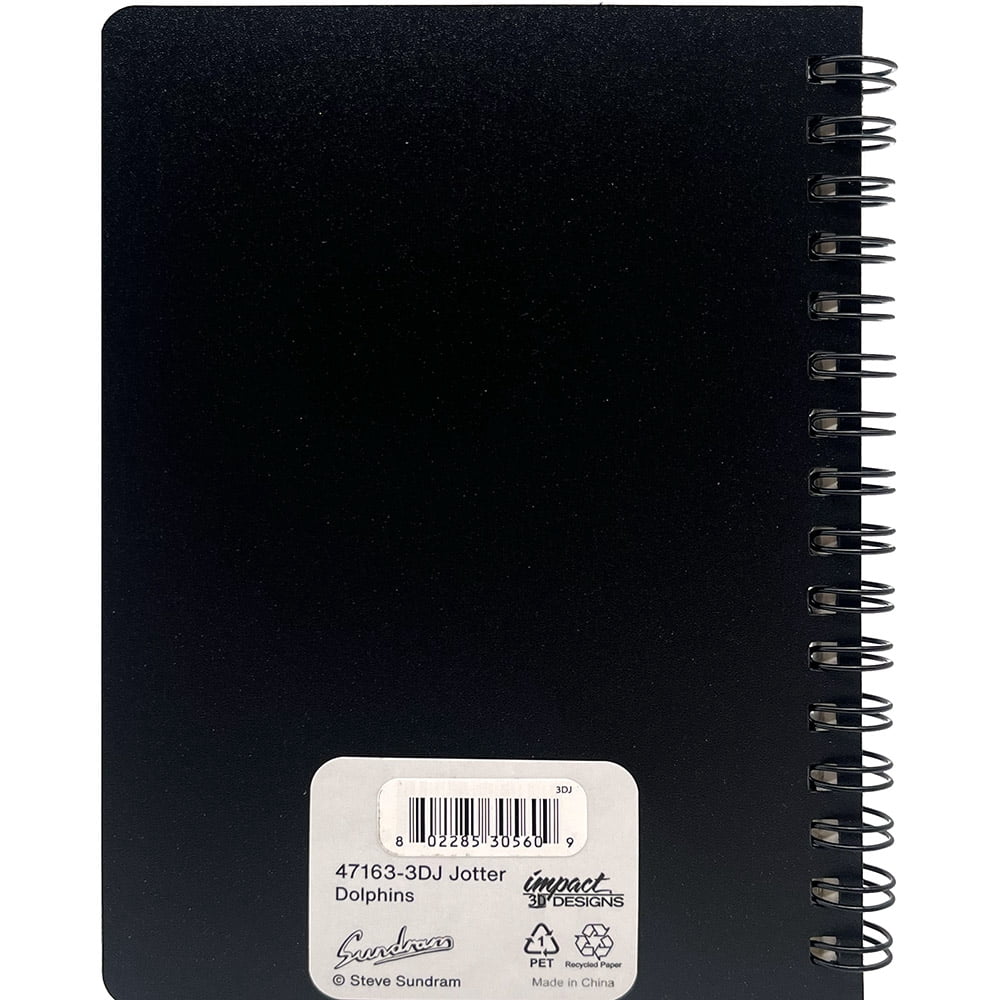 Impact 3D Designs Jotter Notebook Dolphins Swimming