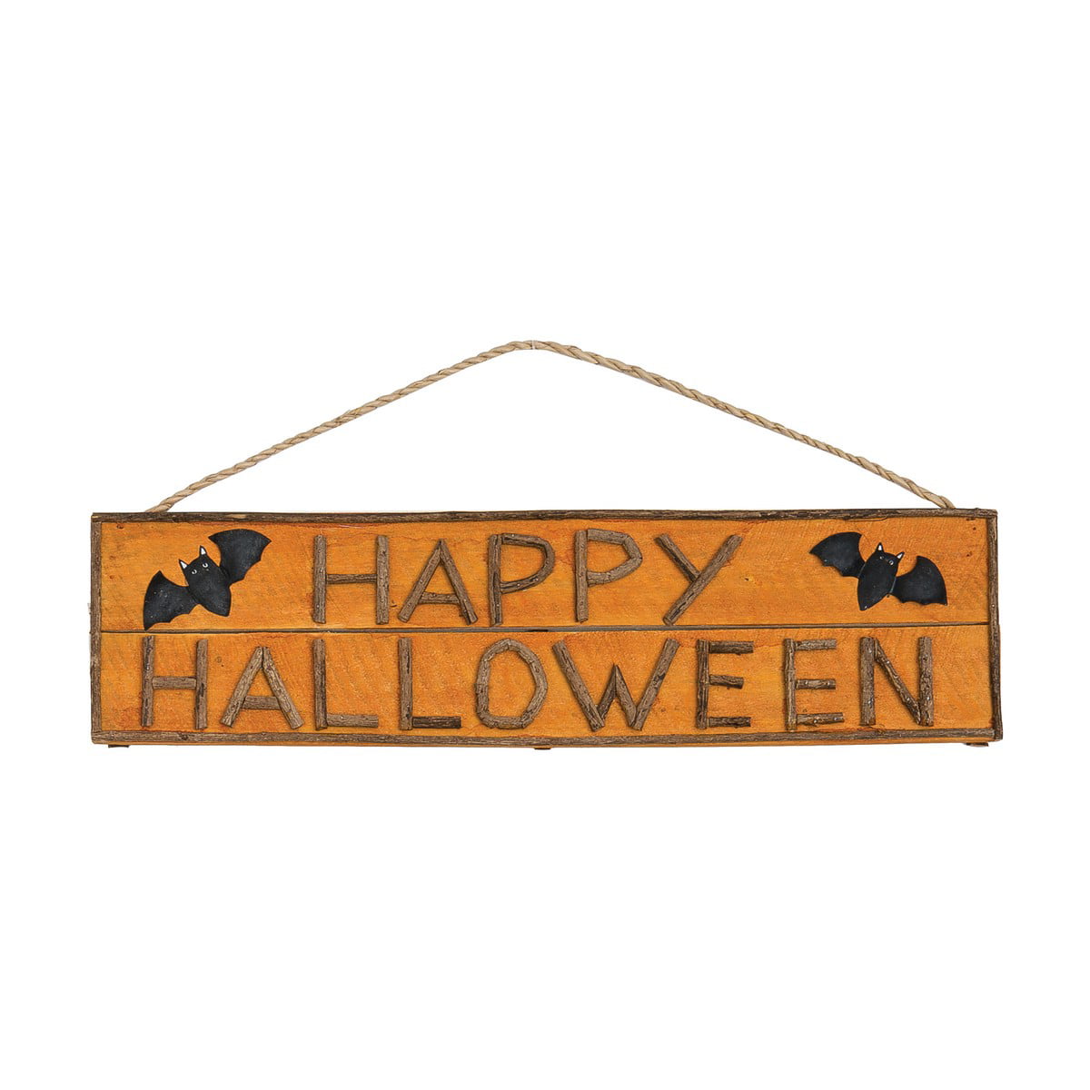 party decor hand painted wall decor Ready to ship door decor reclaimed wood sign Happy Halloween sign door hanger orange and black