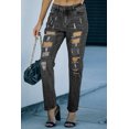 thumbnail image 4 of Plusashion Stylish Distressed Jeans - Urban Chic & Comfy Fit!, 4 of 8