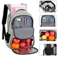 thumbnail image 4 of Large Capacity Outdoor Picnic Backpack Multi-functional Travel Backpack With USB Port And Headphone Hole Thickened Insulated Cooler Lunch Backpack Fruit And Vegetable Backpack, 4 of 5