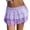 A-Purple42, variant on Bibifish Womens Multi-Layer Lace Mini Skirts Multi Layer Stacked Cut Club Skirts Flowy Sheer Party Skirts