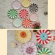 thumbnail image 2 of KAKOWELY 8Ud Platos De Papel Para Fiesta Con Rayas Doradas Y Colores Surtidos Para Almacenaje, 2 of 3
