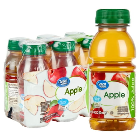 Great Value Microwave Popcorn, Butter, 6 Count Cheap Great Value Apple Juice, 8 Fl Oz, 6 Count (Shelf Stable)