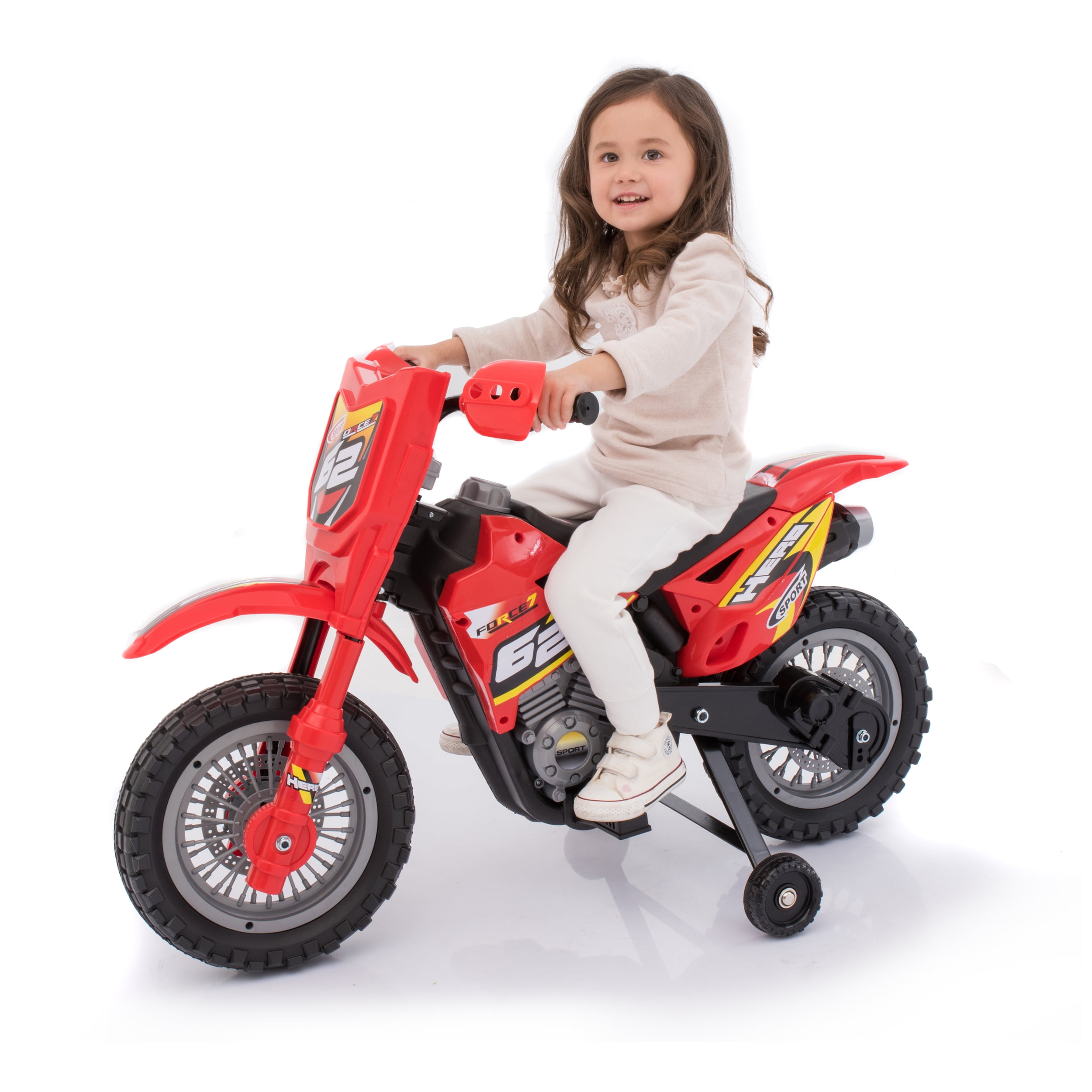 Blazin' Wheels Red 6V Dirt Bike - Battery Operated Rideon - Unisex Item, Ages 3 Years and up