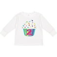 thumbnail image 3 of Inktastic 2nd Birthday Cupcake Boys or Girls Long Sleeve Toddler T-Shirt, 3 of 5