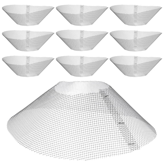 Luxshiny 10- Range Hood Filter Mesh Replacement for Kitchen Ventilation Easy to Install