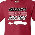 thumbnail image 4 of Inktastic Weekends Are for Racing Race Car Silhouette and Racing Flag Youth T-Shirt, 4 of 5